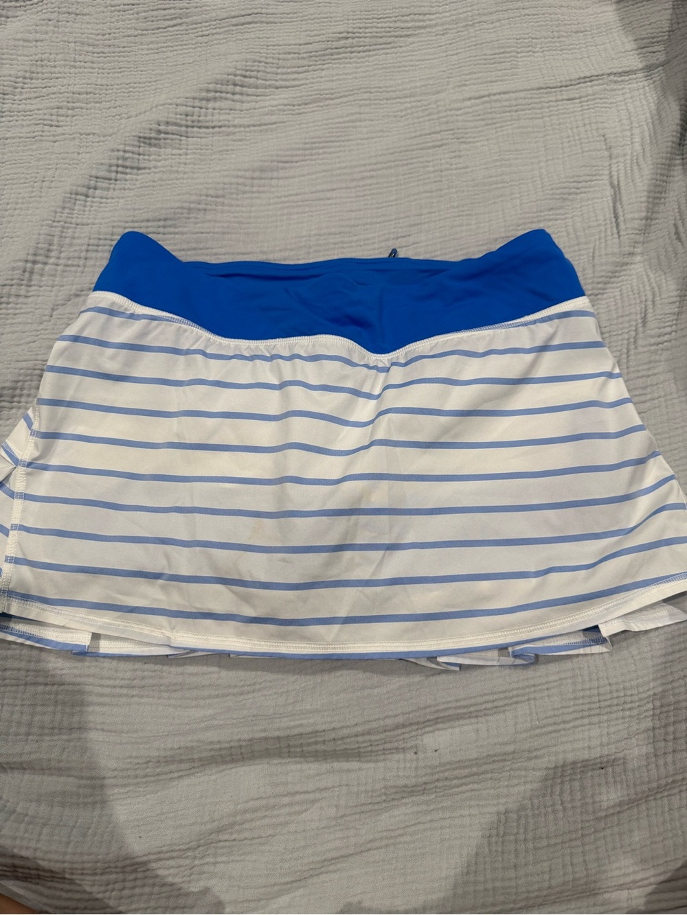 Lululemon Blue & White Striped Women’s Athletic Skort